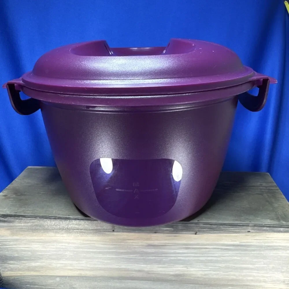 Tupperware Microwave Rice Cooker Purple Large 3L or 12 cup